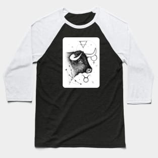 Taurus Zodiac Sign Baseball T-Shirt